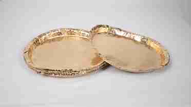 Gold & Silver Decorative Round Paper Plates