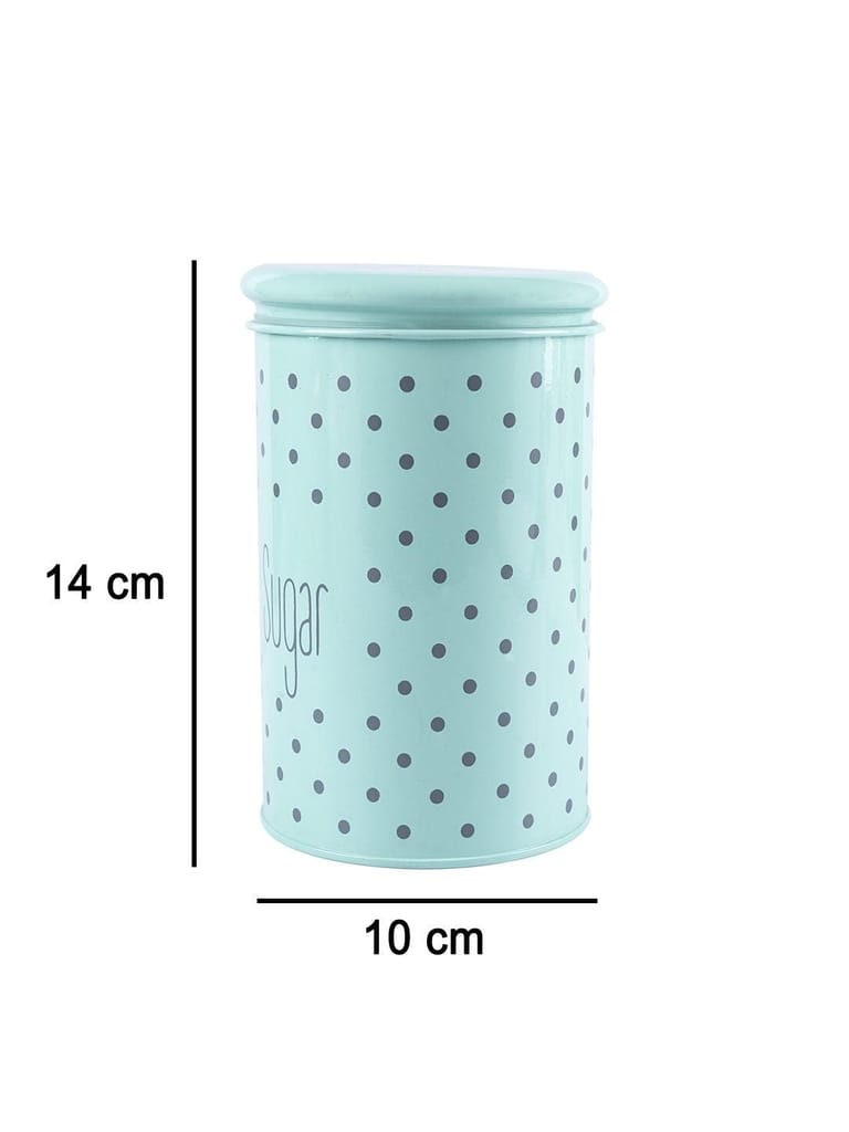 Tea & Sugar Jar - Set Of 2 (Green, Each 900 mL)