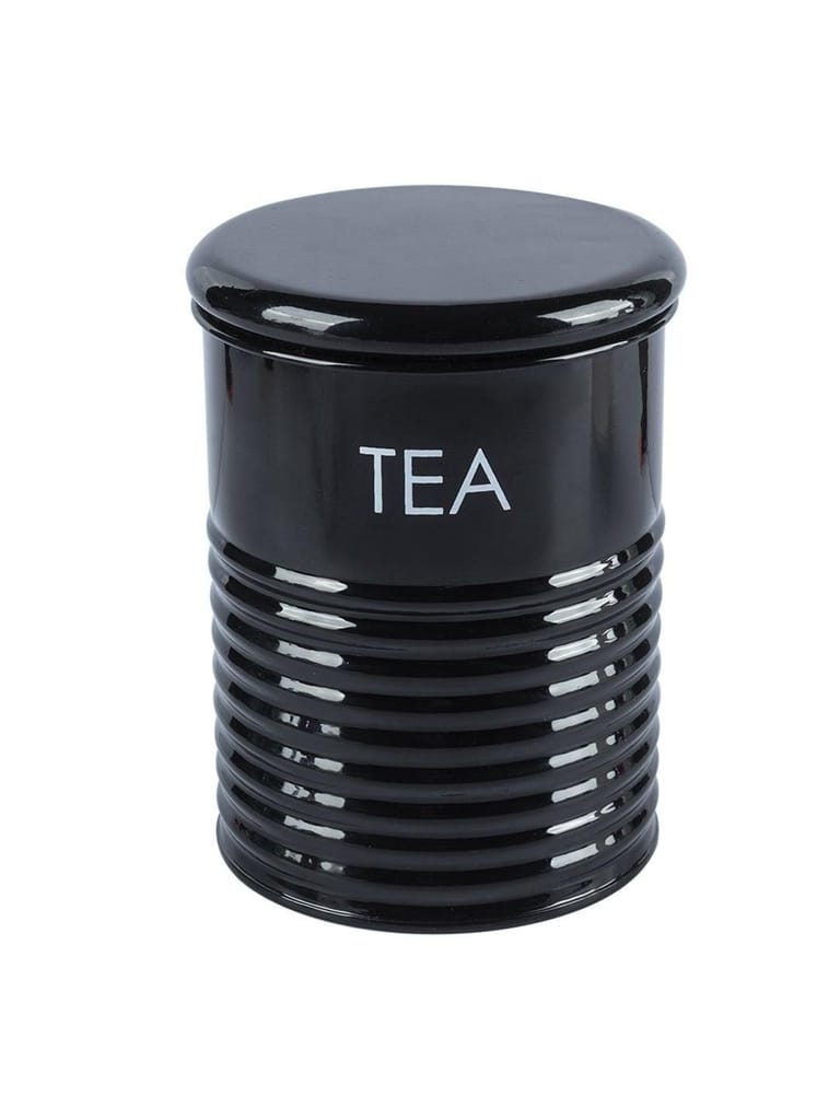Tea Jar with Lid - (Black, 900mL)