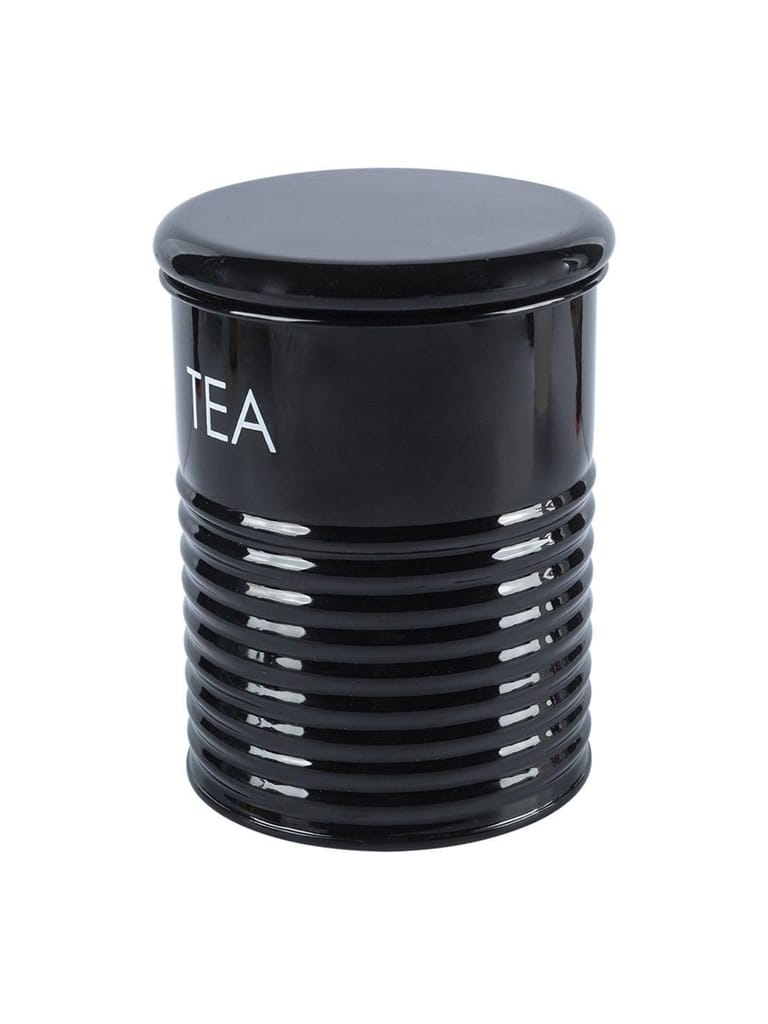 Tea Jar with Lid - (Black, 900mL)