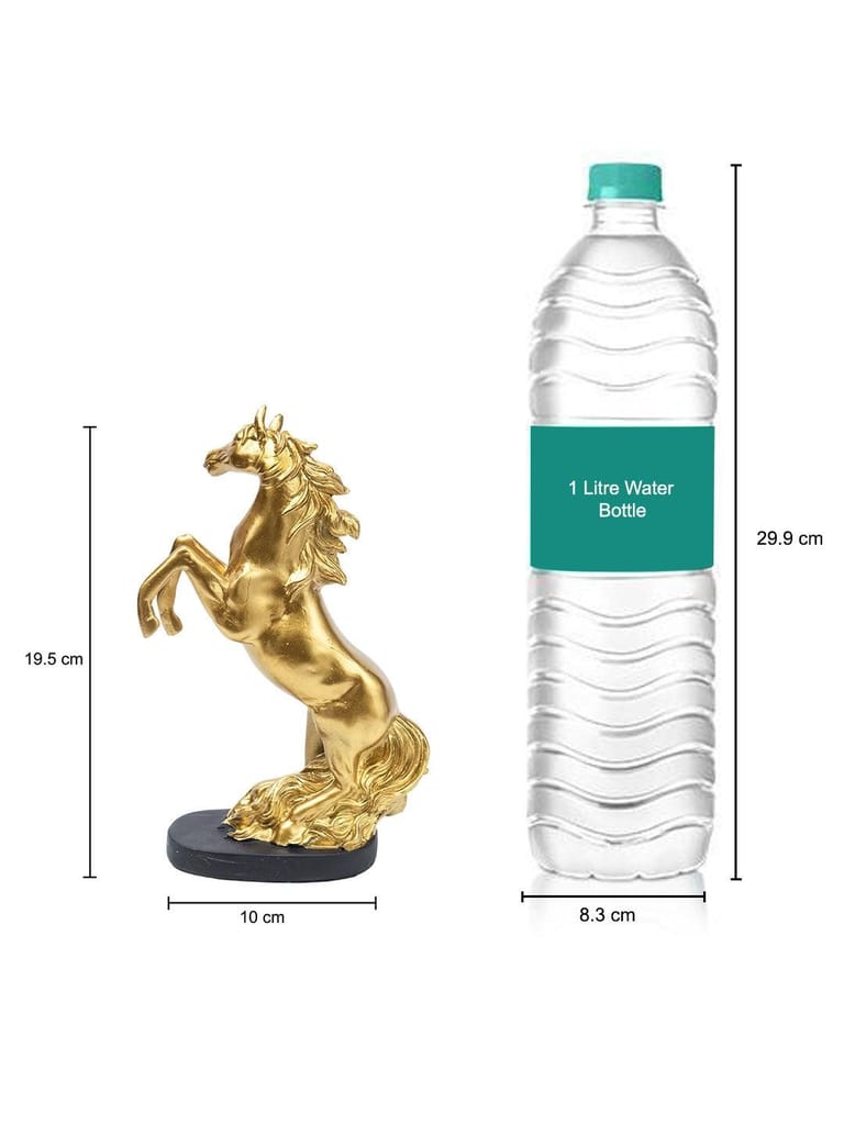 Decorative Horse Statue - 14CM | Horse Sculpture Decor Object White 14CM