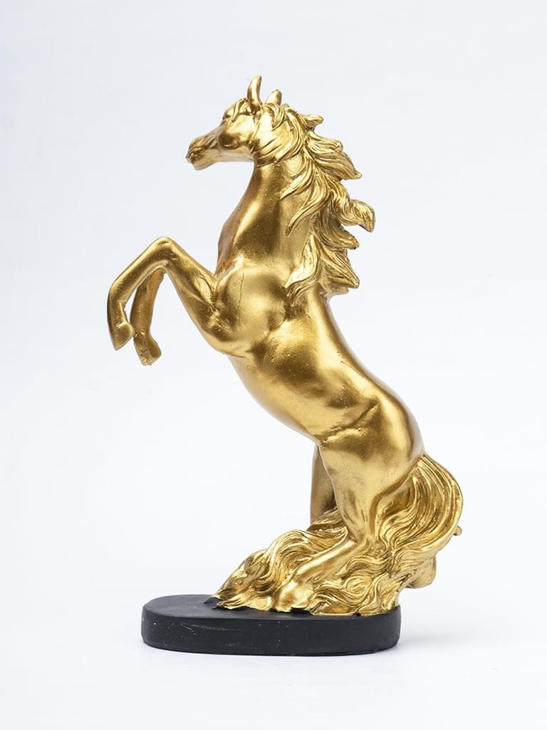 Decorative Horse Statue - 14CM | Horse Sculpture Decor Object White 14CM