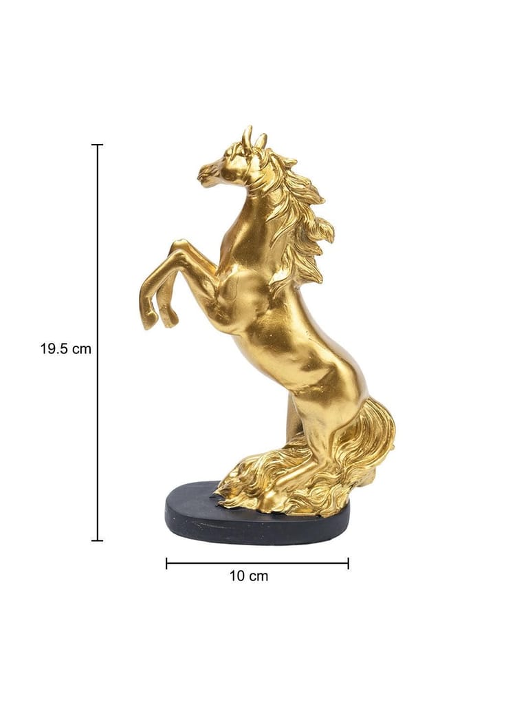 Decorative Horse Statue - 14CM | Horse Sculpture Decor Object White 14CM