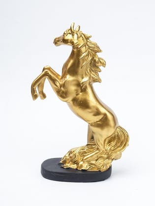 Decorative Horse Statue - 14CM | Horse Sculpture Decor Object White 14CM