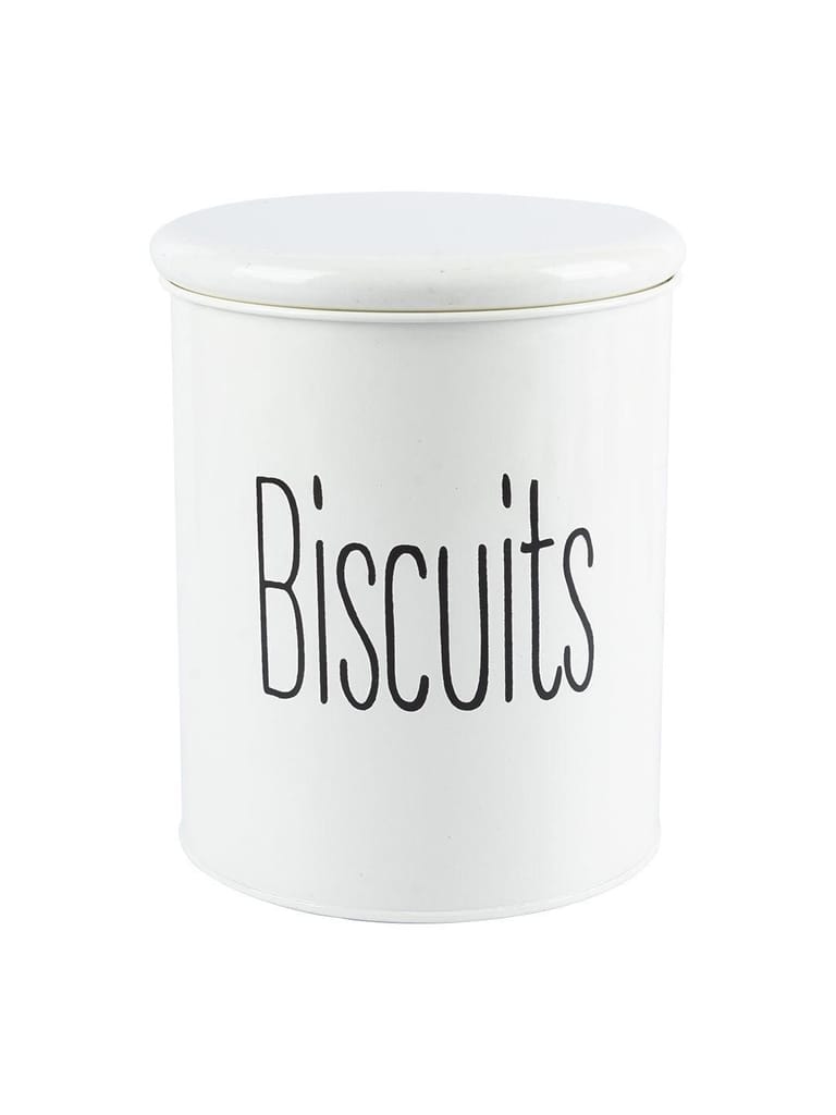 Biscuits Jar with Lid - (Off White, 1700mL)