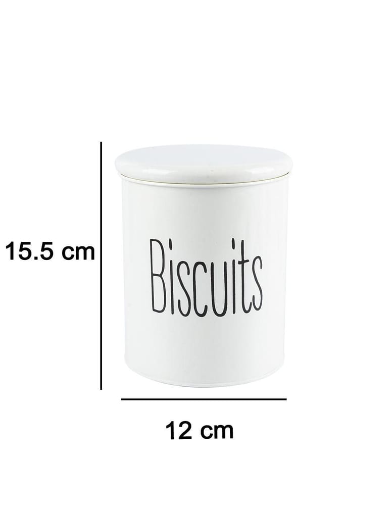 Biscuits Jar with Lid - (Off White, 1700mL)
