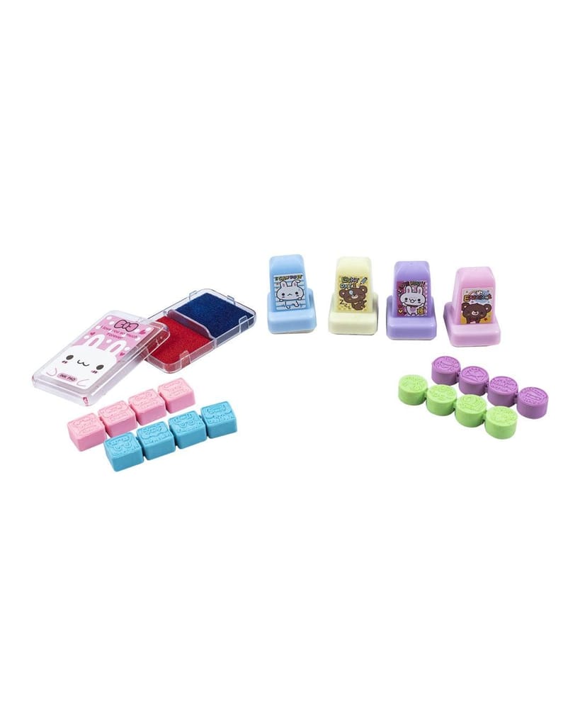 Stamp Craft Set, Stamps & Ink Pad, Multicolour, Plastic