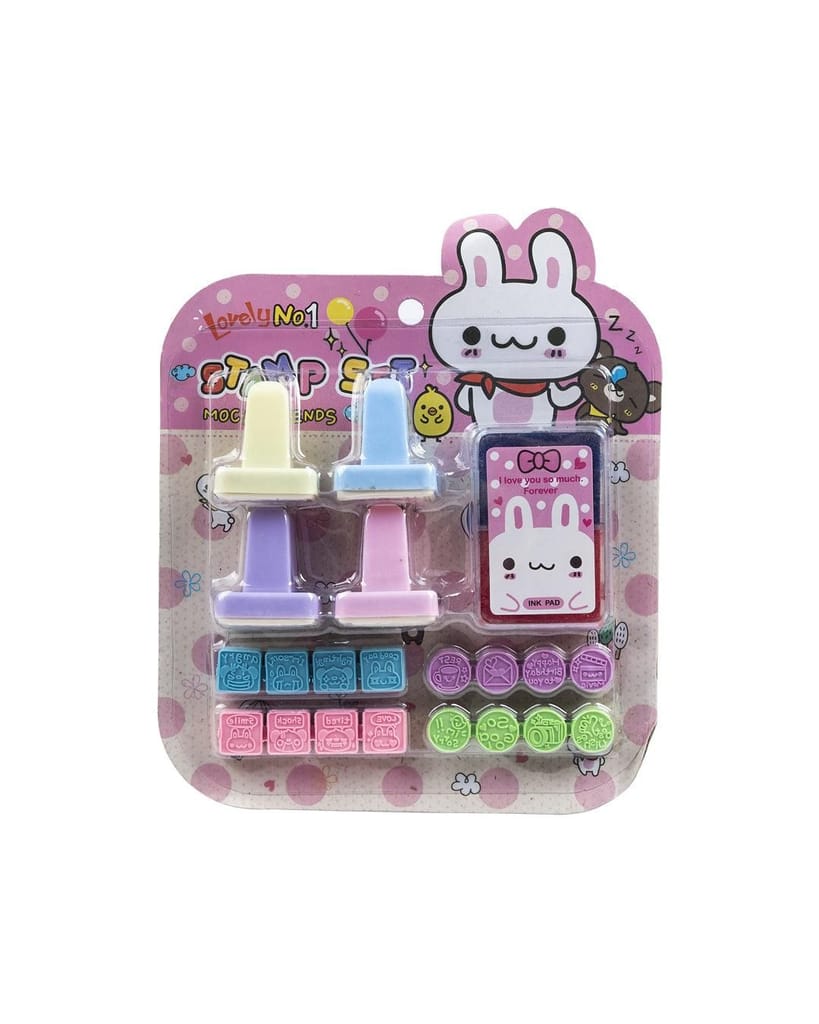 Stamp Craft Set, Stamps & Ink Pad, Multicolour, Plastic