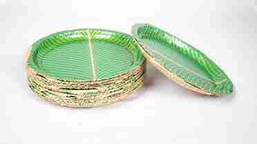  100% Natural Areca Leaf Plates | Disposable and Eco-Friendly | 8 Inches | Pack of 25 - Party and Festive Needs | Buy online on ZillyBuy