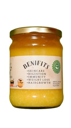  Organic ghee for skincare, digestion, immunity, weight loss, and hair growth