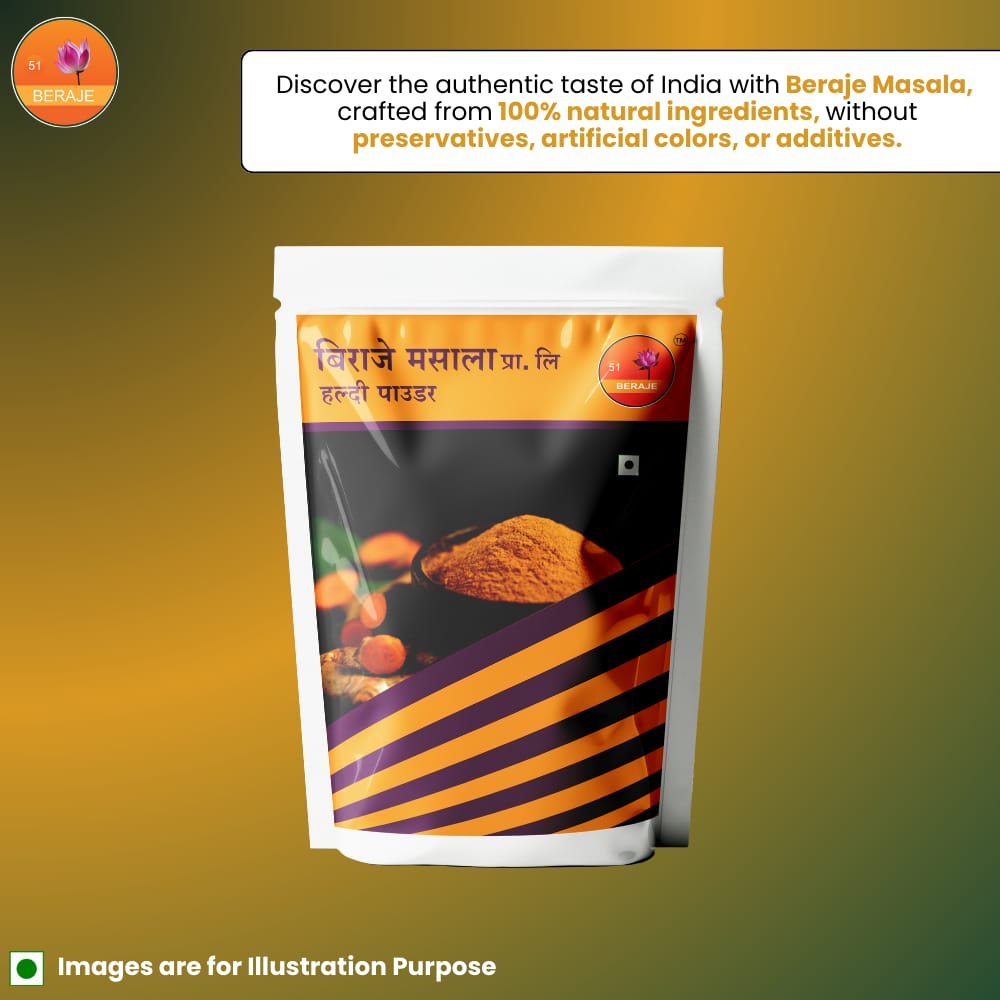 Beraje Masala Organic Turmeric Powder 100g, Haldi Powder