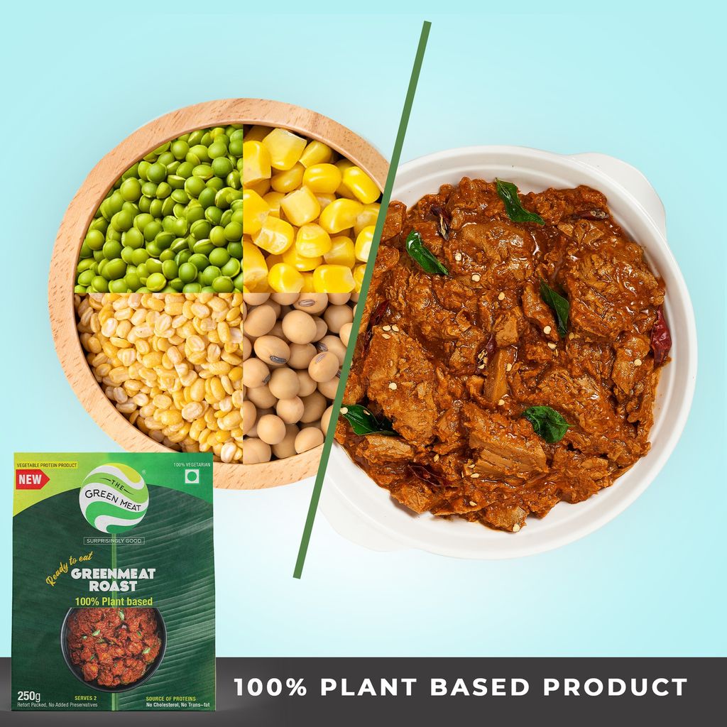 Greenmeat Roast | Plant based & Vegetarian Meat Substitute | Ready to Eat | 250g