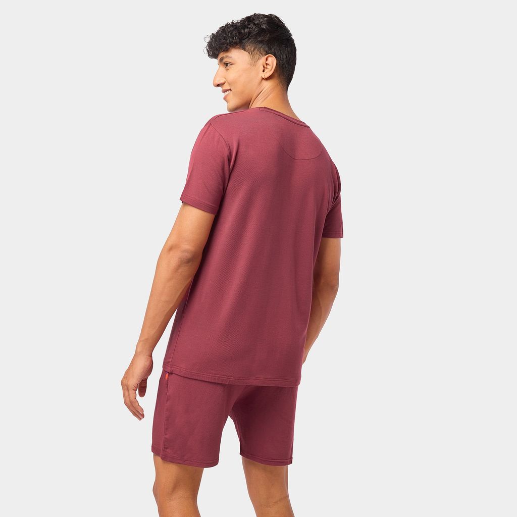 24/7 Men's Co-Ord Set- Merlot
