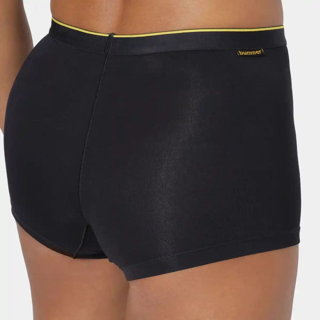 Bummer Women's Solid Micro Modal Boyshorts Panties | Soft & Breathable Underwear - Nox