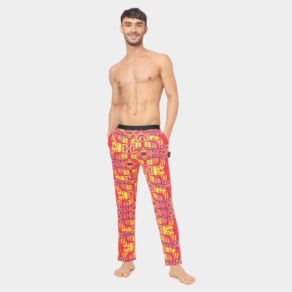Bummer Men's Relaxed Fit Micro Modal Lounge Pyjama Pants | Stretchy & Soft Waistband - Bricked