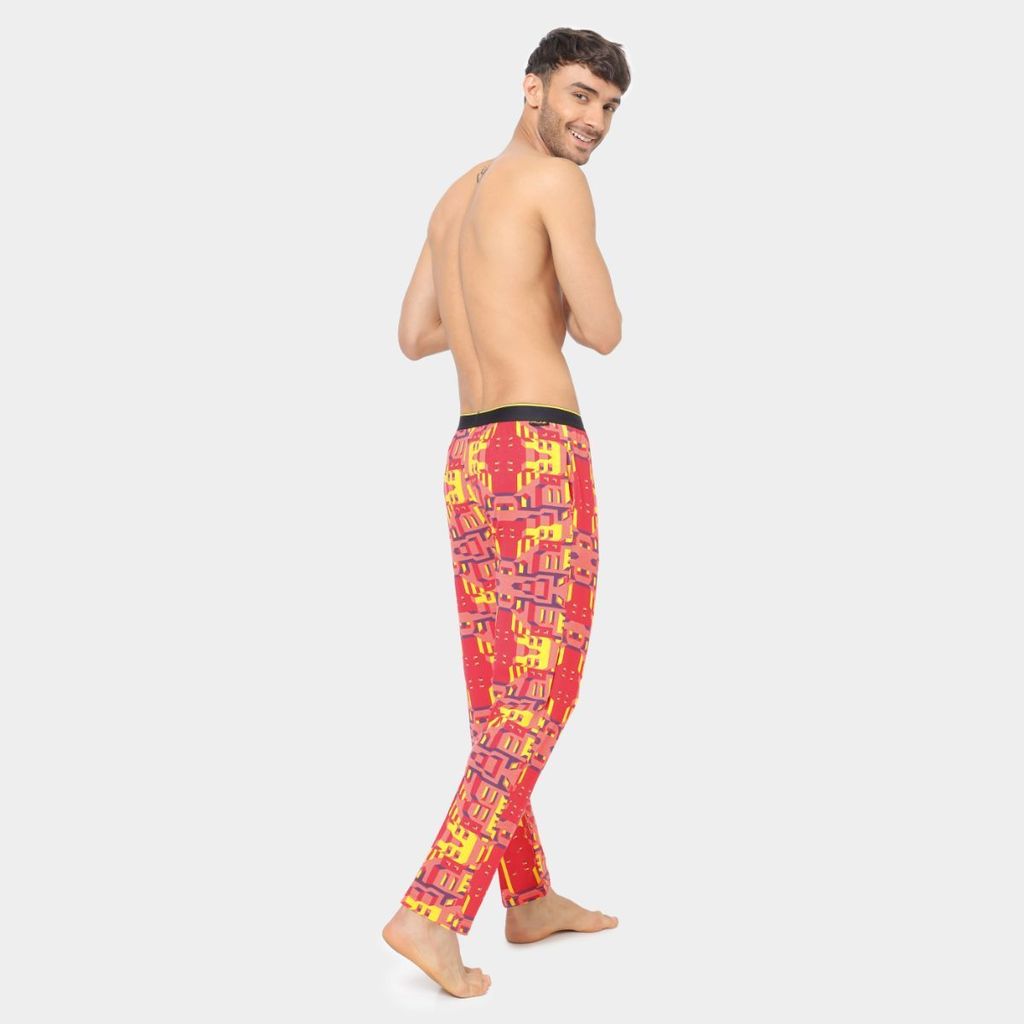 Bummer Men's Relaxed Fit Micro Modal Lounge Pyjama Pants | Stretchy & Soft Waistband - Bricked