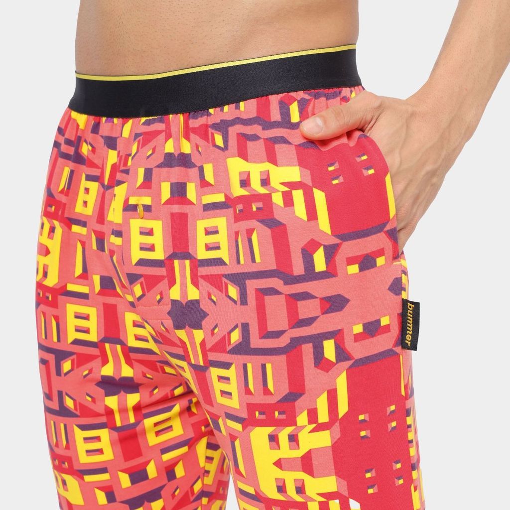Bummer Men's Relaxed Fit Micro Modal Lounge Pyjama Pants | Stretchy & Soft Waistband - Bricked