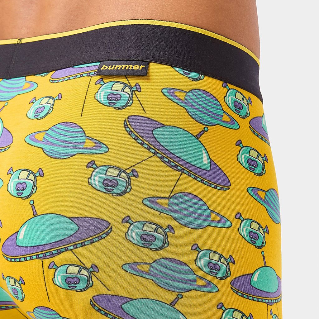 Bummer Men's Printed Micro Modal Trunks Underwear | Ultra Soft & Breathable - Spacepunks