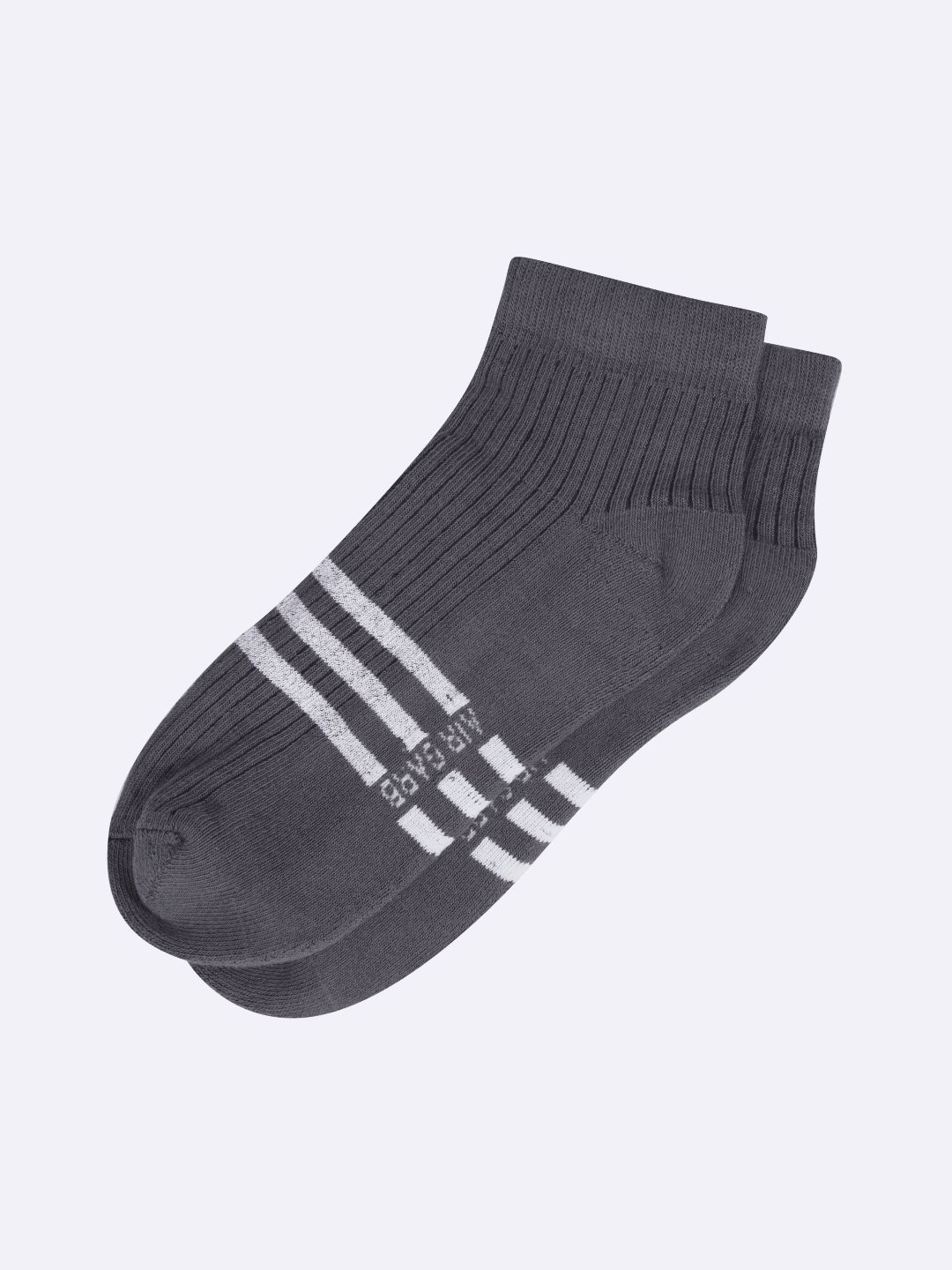 Cotton Ankle Socks for Men and Women - Ash/ Dark Grey