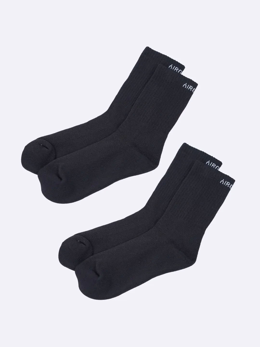 Comfort Socks for Work - Men and Women Pack of 2pairs - C2BL (Black)