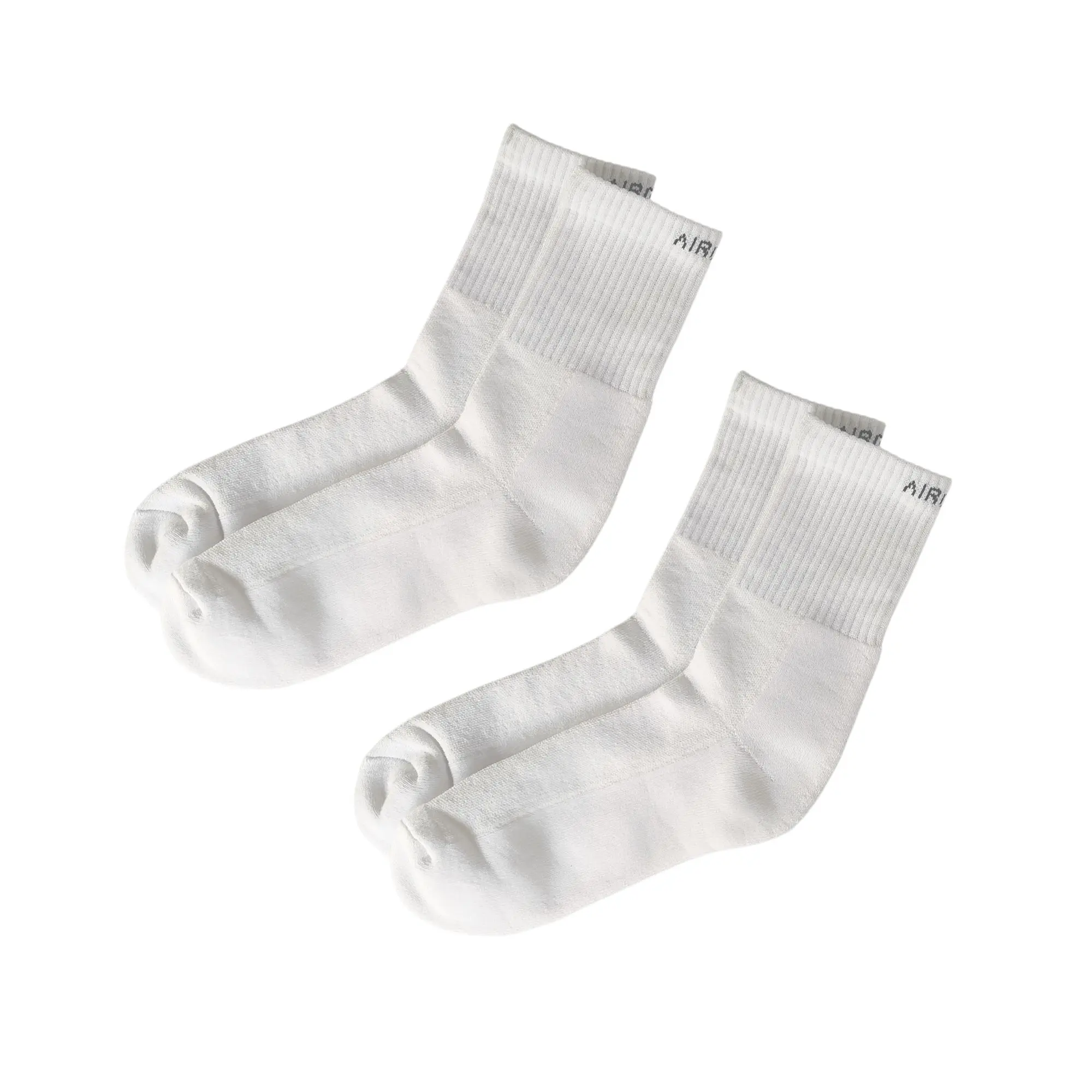 Comfort Socks for Work - Men and Women Pack of 2 Pairs - (White)