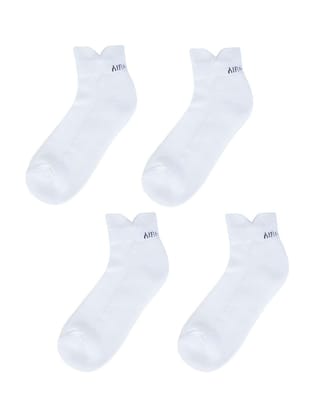AirGarb Low Ankle Cotton Sneakers Socks for Men and Women: Comfortable Cushioning & Breathable Design Pack of 4 - TCA4W (Free Size) White AirGarb Low Ankle Cotton Sneakers Socks for Men and Women: Comfortable Cushioning & Breathable Design Pack of 4 - TCA4W (Free Size) White