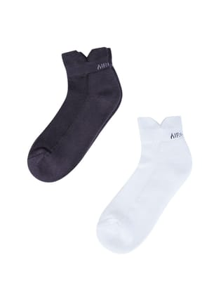 AirGarb Low Ankle Cotton Sneakers Socks for Men and Women: Comfortable Cushioning & Breathable Design Pack of 2 - TCA2AW (Free Size) Multi Color AirGarb Low Ankle Cotton Sneakers Socks for Men and Women: Comfortable Cushioning & Breathable Design Pack of 2 - TCA2AW (Free Size) Multi Color