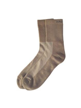 AIR GARB Crew Socks for Men and Women Made with Premium Cotton - Free Size (Khaki) AIR GARB Crew Socks for Men and Women Made with Premium Cotton - Free Size (Khaki)