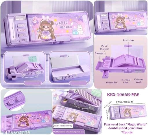 Multifunctional Educational Pencil compass box