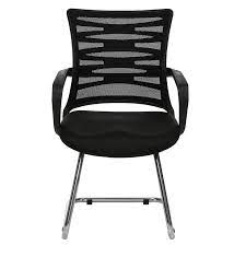 MANGO BLOSSOM DOME MID BACK VISITOR MESH OFFICE CHAIR BLACK