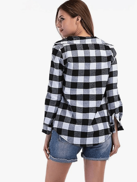 New Women Kanzul -Fashion Passion Casual Checkered Full Sleeves Shirts for Women 2025 at ShopCir