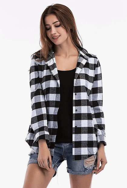 New Women Kanzul -Fashion Passion Casual Checkered Full Sleeves Shirts for Women 2025 at ShopCir