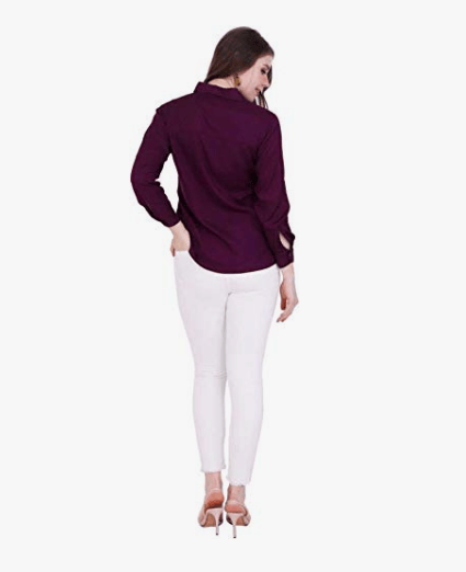 Chic Women Kanzul -FASHION PASSION Women Solid Casual Button Down Shirt 2025 at ShopCircuit | ON
