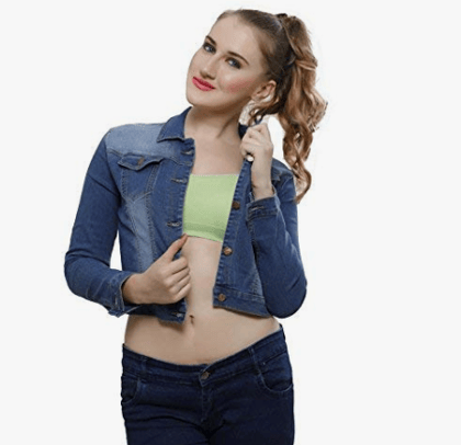 Kanzul Women's Solid Regular Jacket