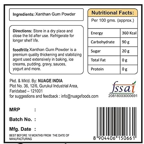 Xanthan Gum Powder, 50 gms (25 g x 2) gluten free food additive