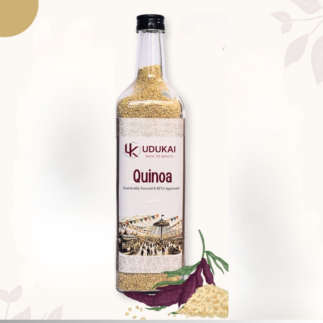 Udukai Premium Quinoa | Gluten Free Breakfast | High Protein and Fibre | Quinoa Seeds | 100% Wholegrain Cereal | Quinoa Seeds | Diet Food