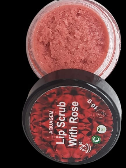Aquagem skincare "All Natural Rose Lip Scrub"