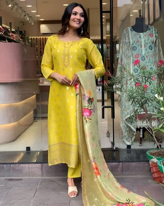 Ready to wear Yellow indian salwar kameez Dupatta for women anarkali designer pakistani dresses Festival 3 piece Ready to wear Yellow indian salwar kameez Dupatta for women anarkali designer pakistani dresses Festival 3 piece