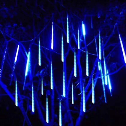 Blue LED Meteor Shower Lights, Cascading Raindrop Lights for Christmas, Party, Wedding, Garden, Home Decoration Blue LED Meteor Shower Lights, Cascading Raindrop Lights for Christmas, Party, Wedding, Garden, Home Decoration