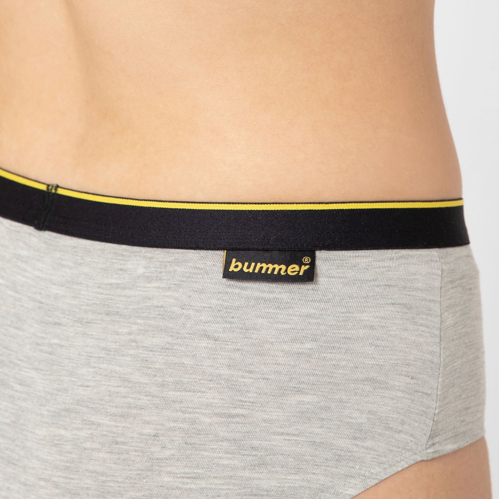 Bummer Women's Solid Micro Modal Bikinis Panties | Soft & Breathable Underwear - Grey Melange