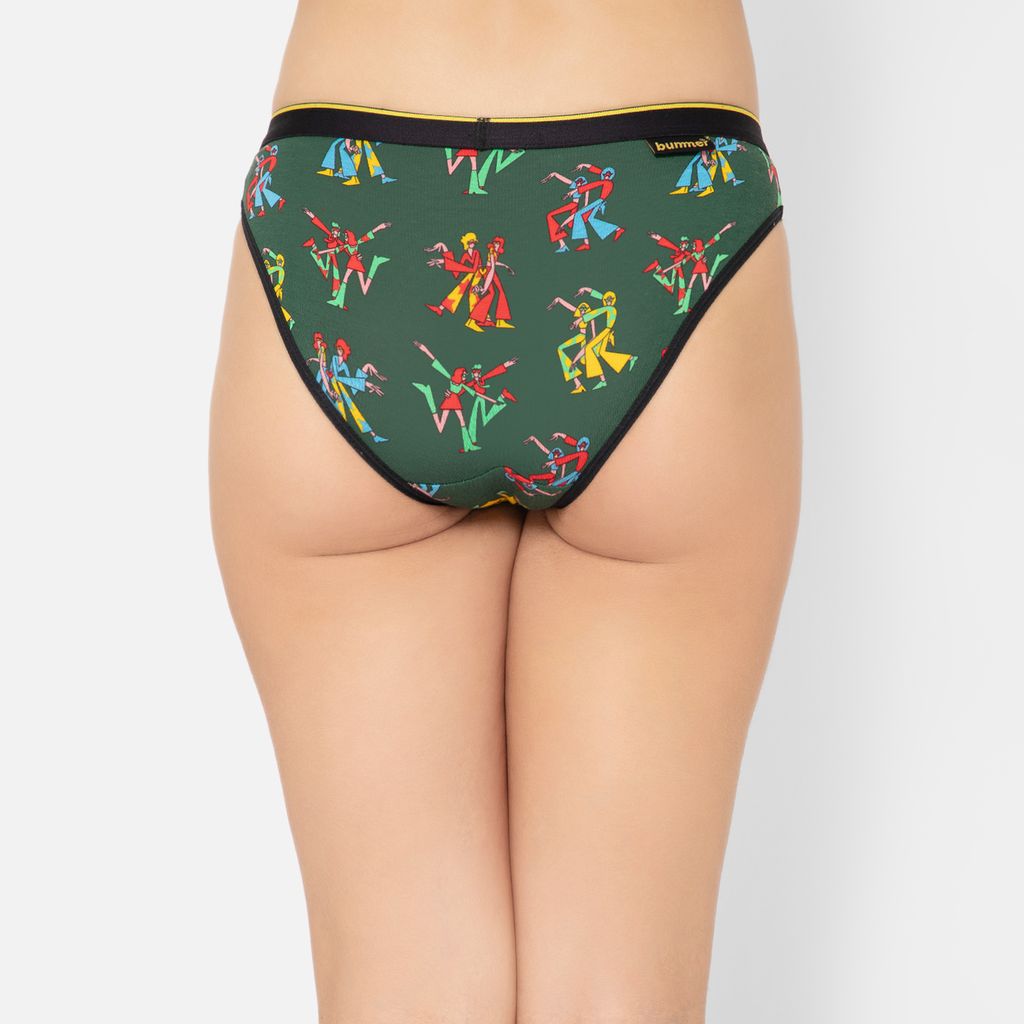 Bummer Women's Printed Micro Modal Bikinis Panties | Soft & Breathable Underwear - Disco82