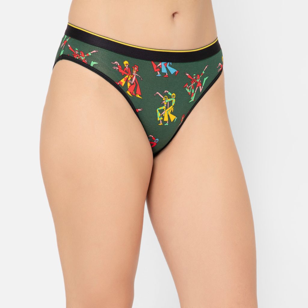 Bummer Women's Printed Micro Modal Bikinis Panties | Soft & Breathable Underwear - Disco82