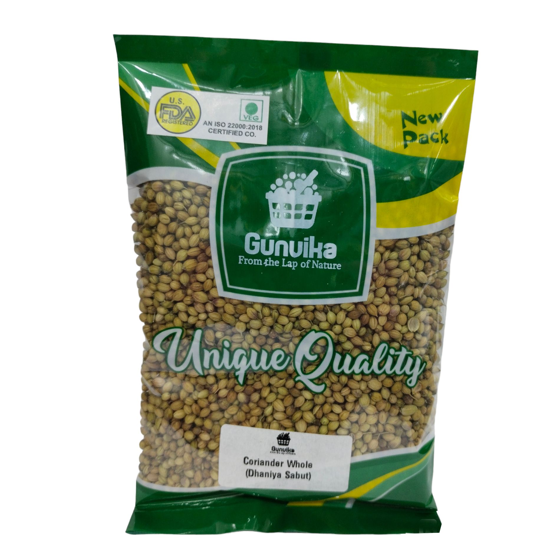 Gunvika Coriander Seeds Whole | Dhaniya Seeds | Sabut Dhania - 200 gm