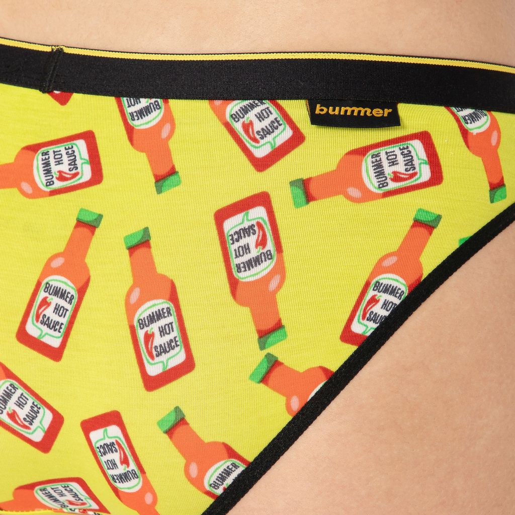 Bummer Women's Printed Micro Modal Bikinis Panties | Soft & Breathable Underwear - Hot Stuff