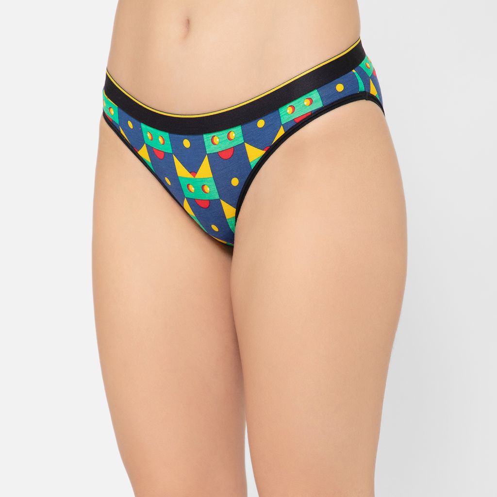 Bummer Women's Printed Micro Modal Bikinis Panties | Soft & Breathable Underwear - Lazy Luna