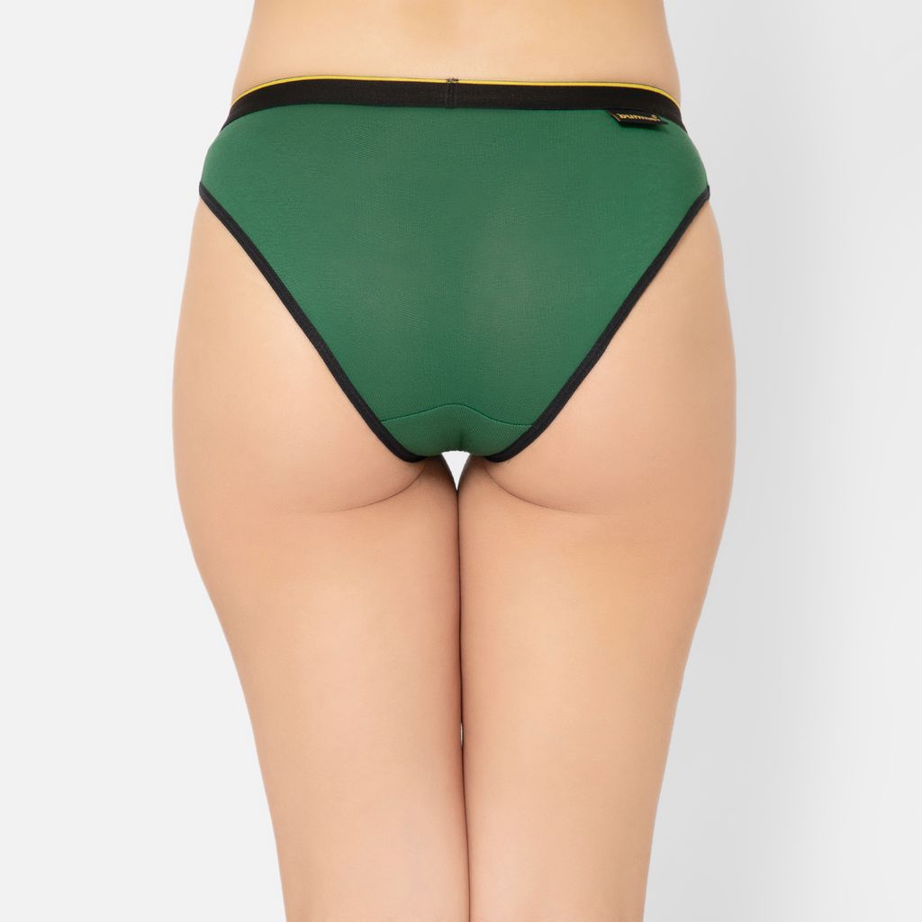 Bummer Women's Solid Micro Modal Bikinis Panties | Soft & Breathable Underwear - Palms