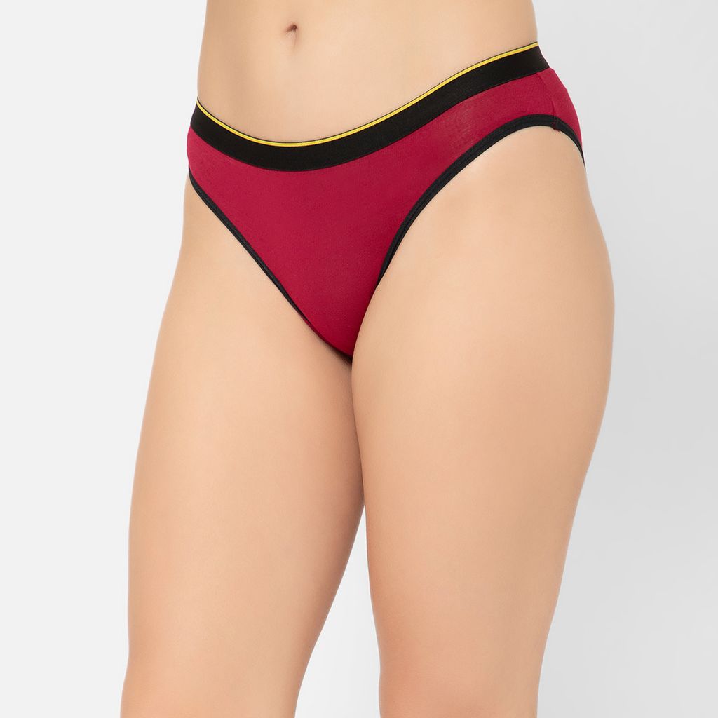 Bummer Women's Solid Micro Modal Bikinis Panties | Soft & Breathable Underwear - Gelada