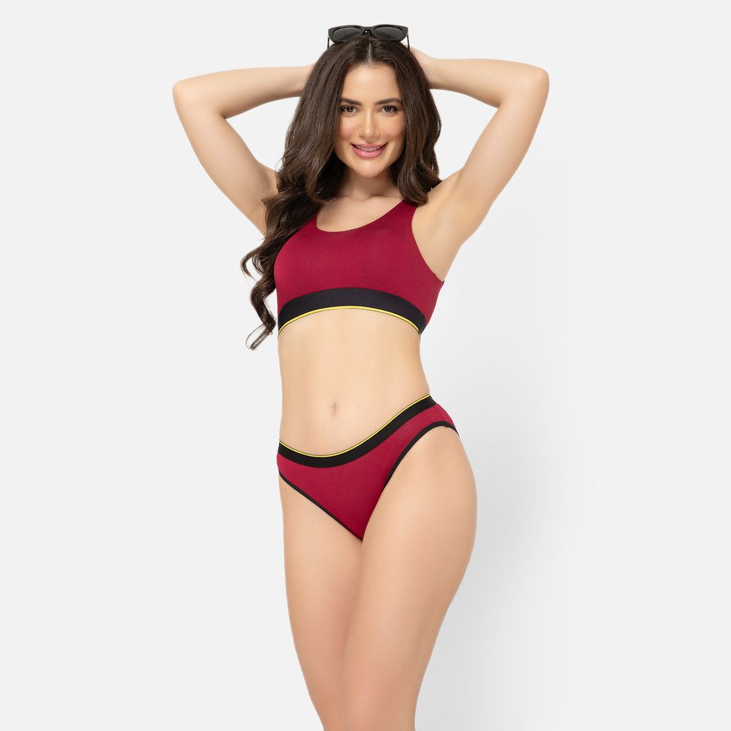 Bummer Women's Solid Micro Modal Bikinis Panties | Soft & Breathable Underwear - Gelada