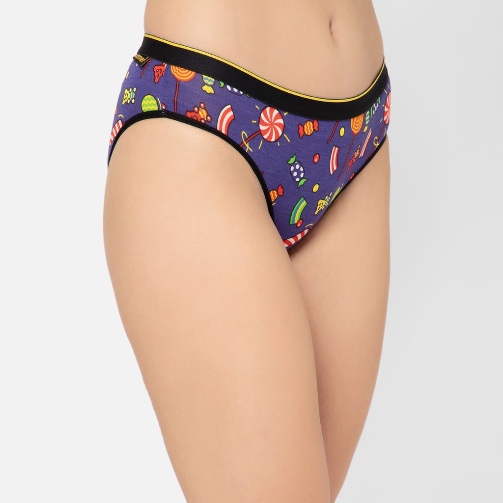 Bummer Women's Printed Micro Modal Bikinis Panties | Soft & Breathable Underwear - Sugar Rush