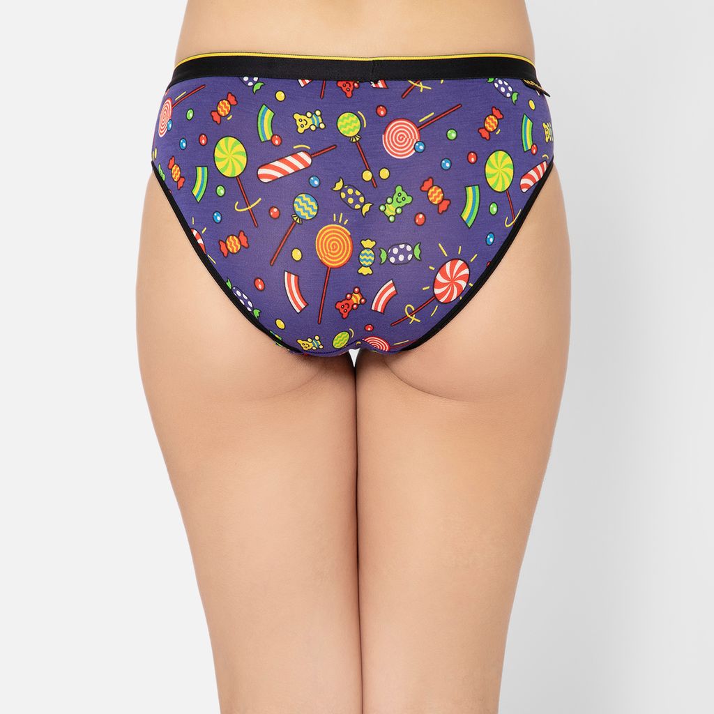Bummer Women's Printed Micro Modal Bikinis Panties | Soft & Breathable Underwear - Sugar Rush